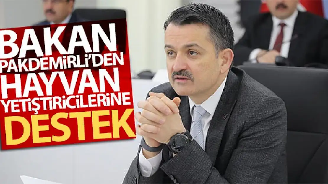 Bakan Pakdemirli'den hayvan yetiştiricilerine destek