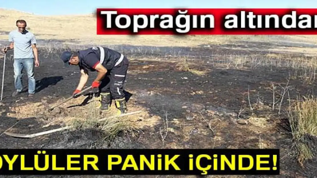 Köylüler büyük panik içinde! Toprağın altında...