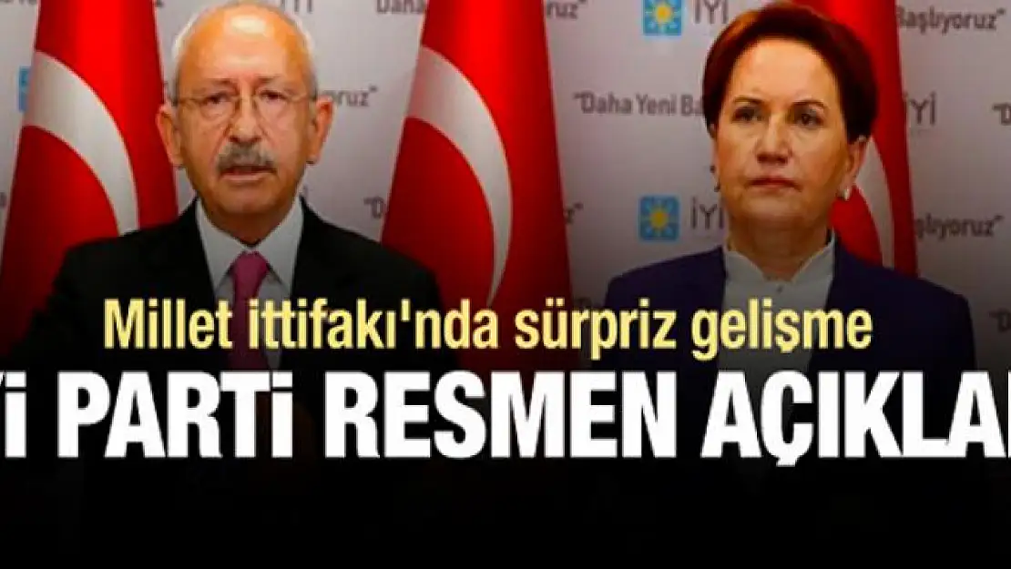 Millet İttifakı'nda sürpiz gelişme!