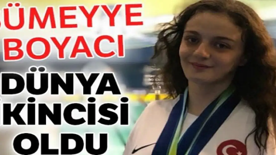 Sümeyye Boyacı dünya ikincisi oldu