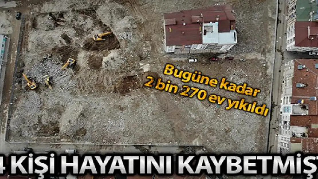 Elazığ'da 14 kişinin hayatını kaybettiği mahallenin son hali görüntülendi