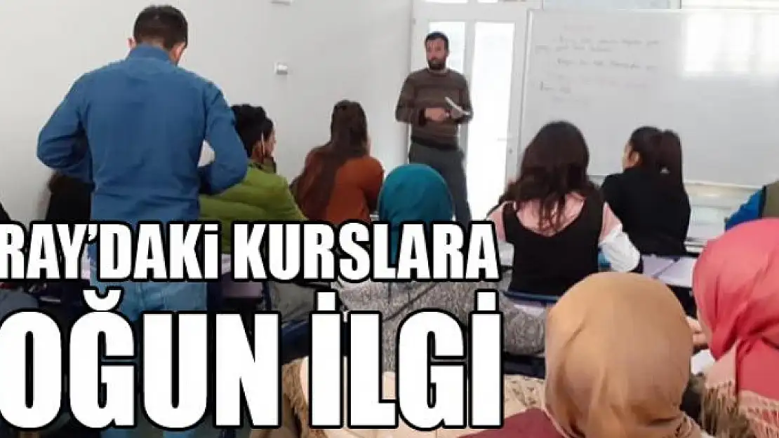 Saray'daki kurslara yoğun ilgi