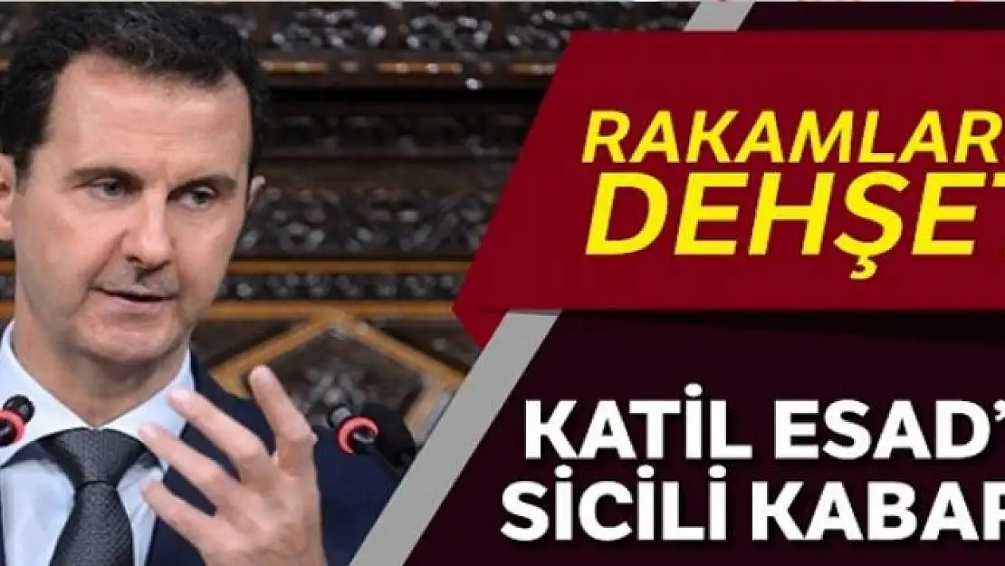 Katil Esad'ın sicili kabarık