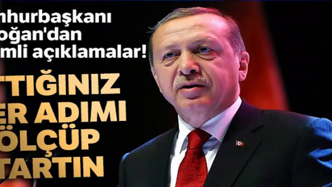 Cumhurbaşkanı Erdoğan'dan önemli açıklamalar!