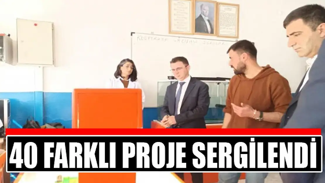 40 farklı proje sergilendi