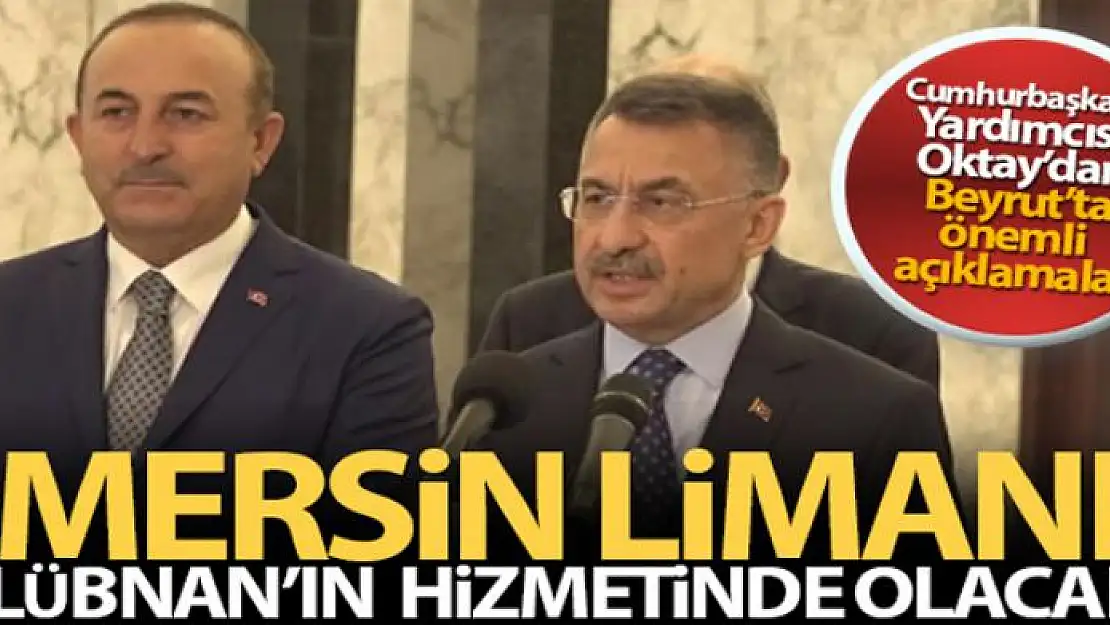 Cumhurbaşkanı Yardımcısı Oktay: Mersin Limanı, Lübnan'ın hizmetinde olacak