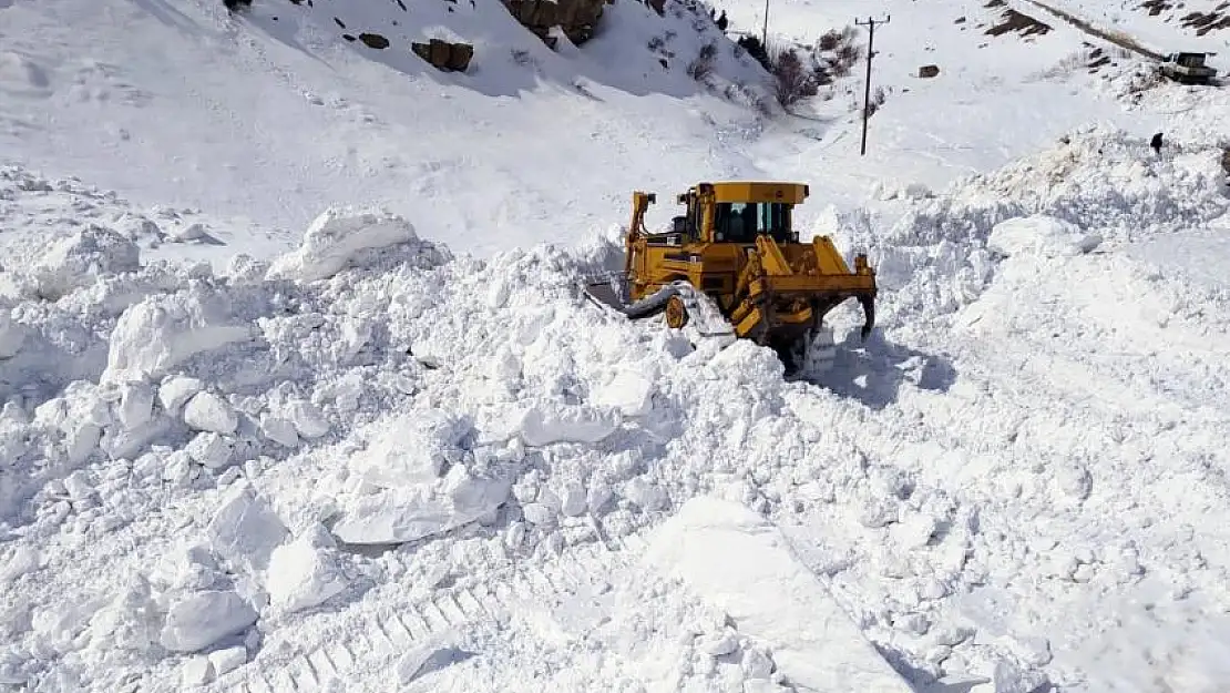 DEPREM BÖLGESİ BAŞKALE'DE ÇIĞ DÜŞTÜ