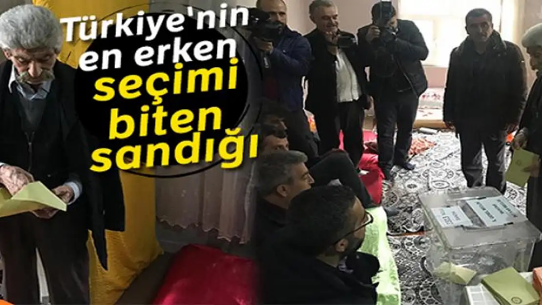 Türkiye'nin en erken biten seçimi