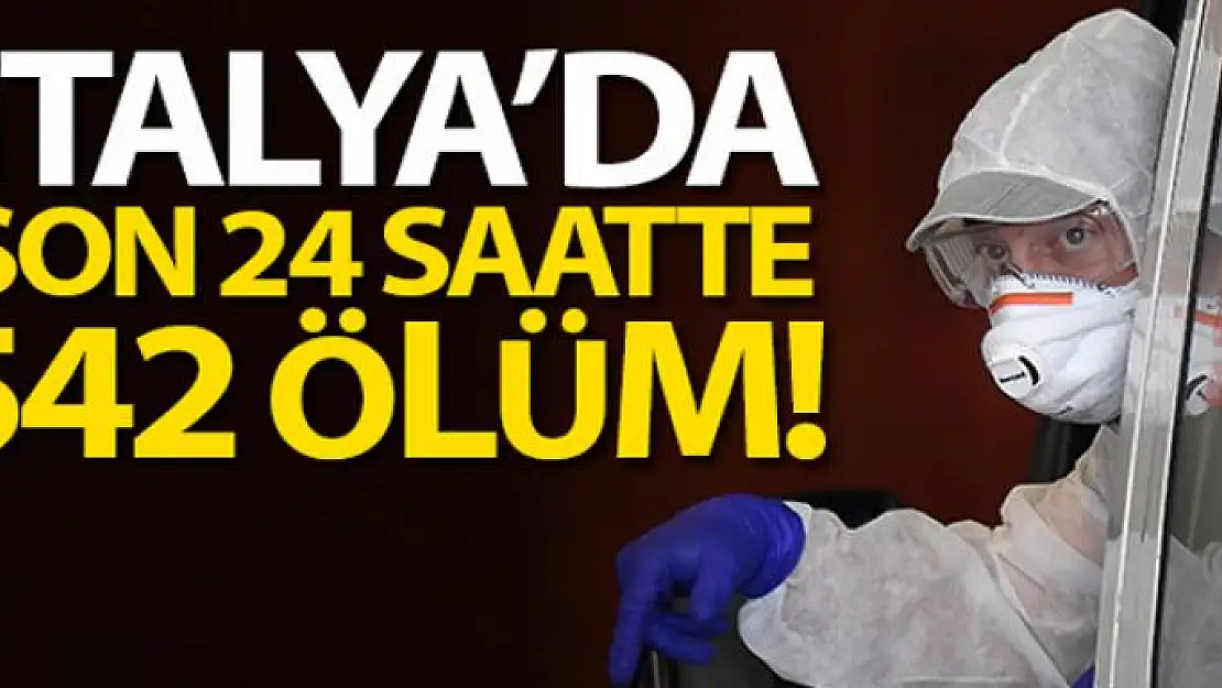 İtalya'da son 24 saatte 542 ölüm