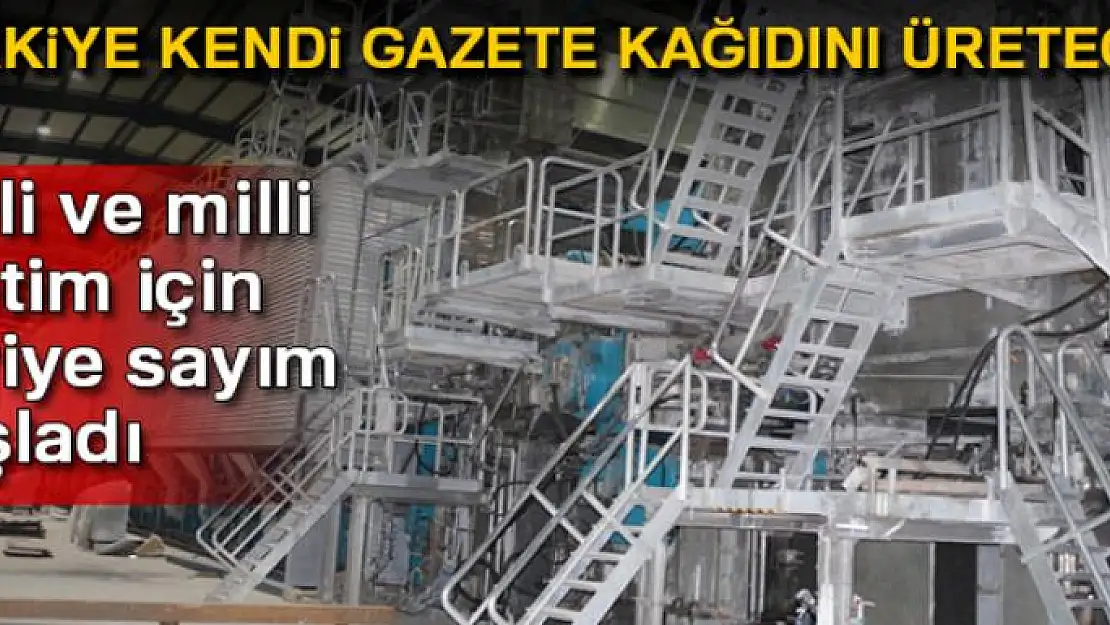 Türkiye kendi gazete kağıdını üretecek