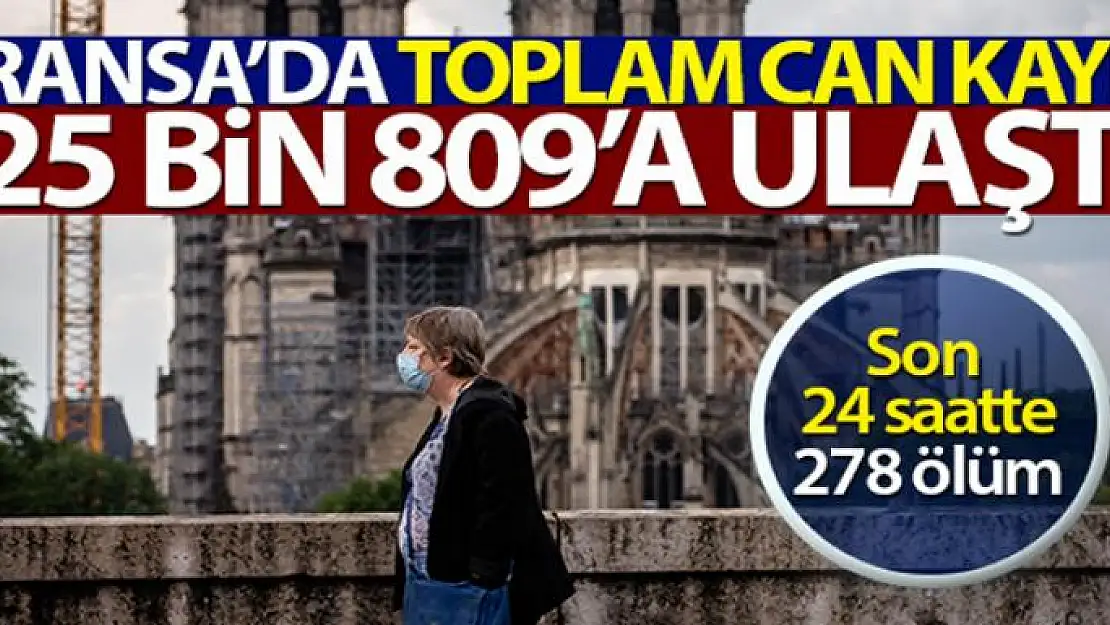 Fransa'da son 24 saatte korona virüsten 278 ölüm