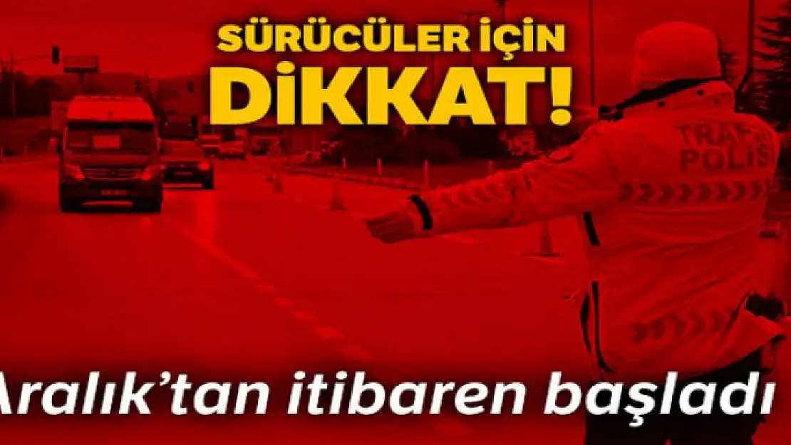 Kış lastiği uygulaması başladı