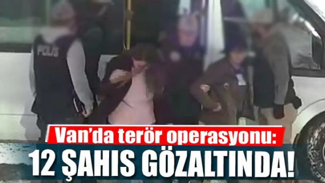 Van'da terör operasyonu: 12 gözaltı 