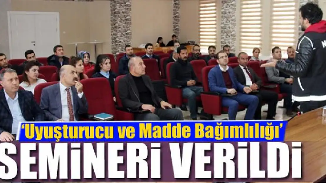 Edremit Belediyesi personeline 'Uyuşturucu ve Madde Bağımlılığı' semineri