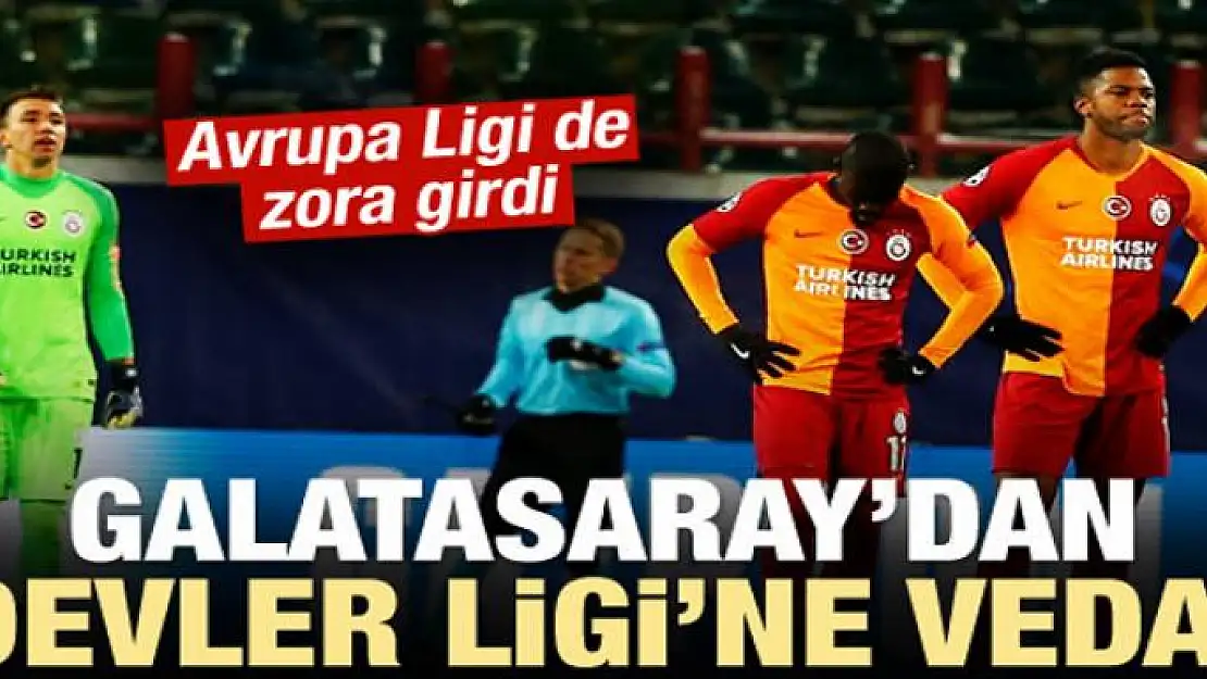 Galatasaray Şampiyonlar Ligi'ne veda etti!