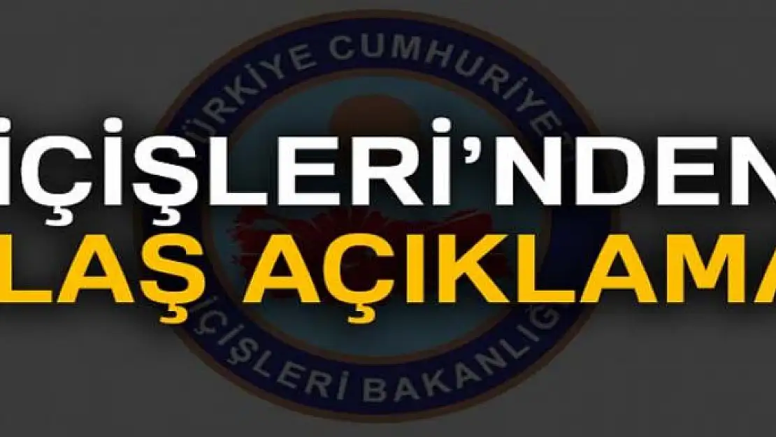 İçişleri Bakanlığı: '9 terörist etkisiz hale getirildi'