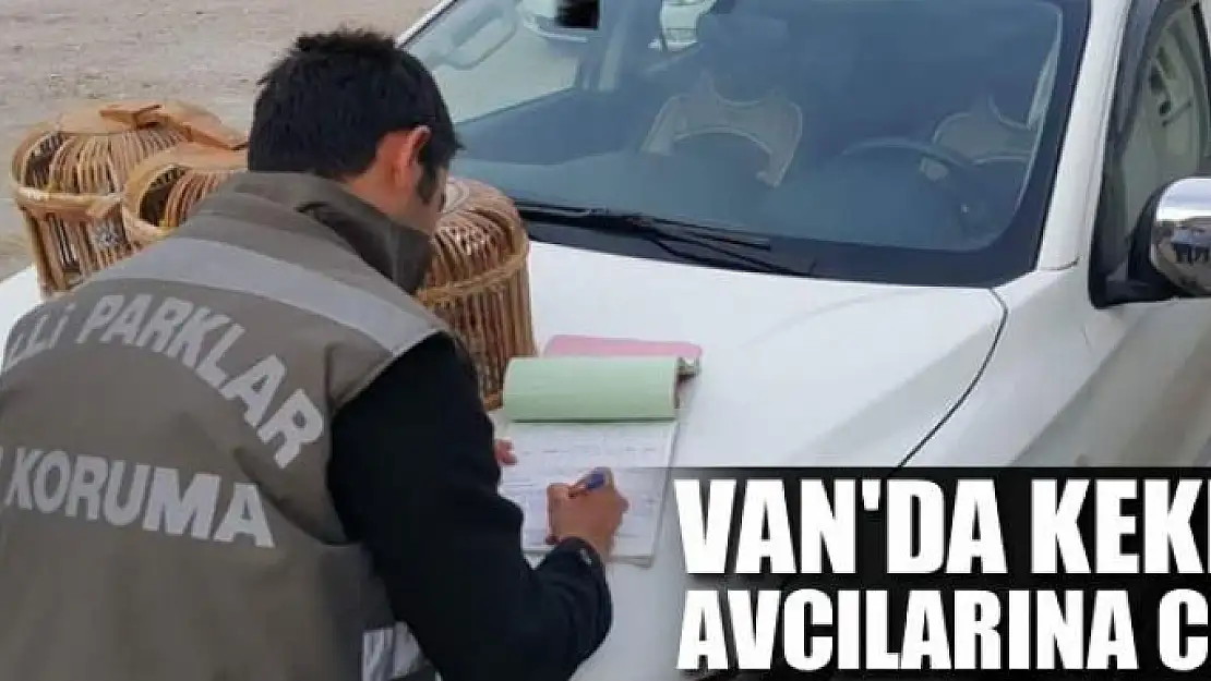 Van'da keklik avcılarına ceza