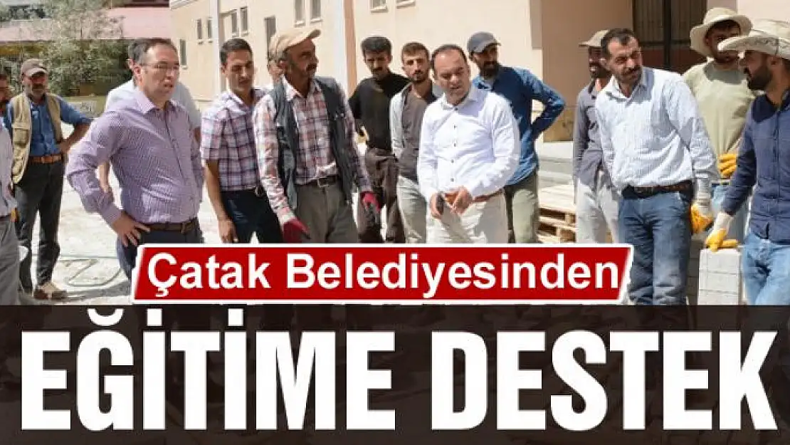 Çatak Belediyesinden eğitime destek