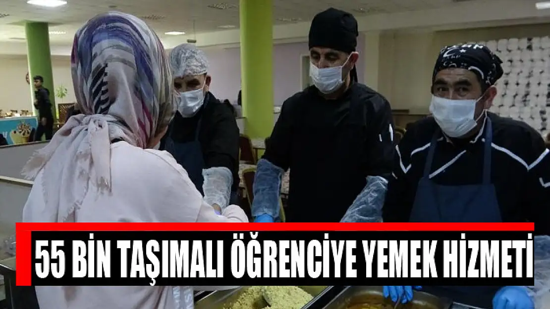 55 bin taşımalı öğrenciye yemek hizmeti