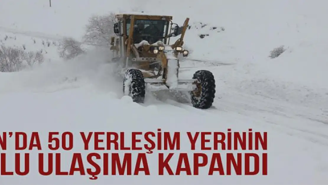 Van'da 50 yerleşim yerinin yolu ulaşıma kapandı