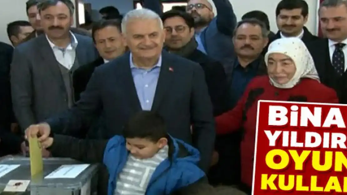 Binali Yıldırım, Tuzla'da oyunu kullandı