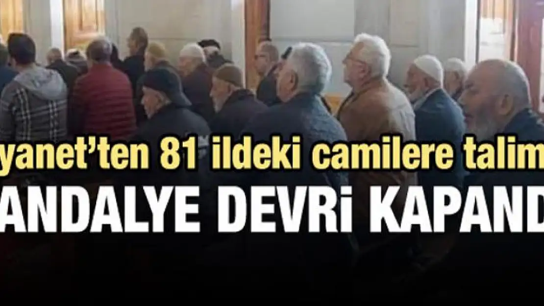 Camilerde tabure ve sandalye üzerinde namaz kılma devri kapandı