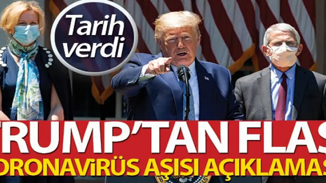 Trump'tan korona aşısı çalışmalarıyla ilgili açıklama