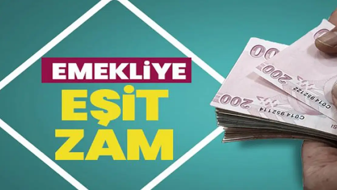 Emekliye eşit zam