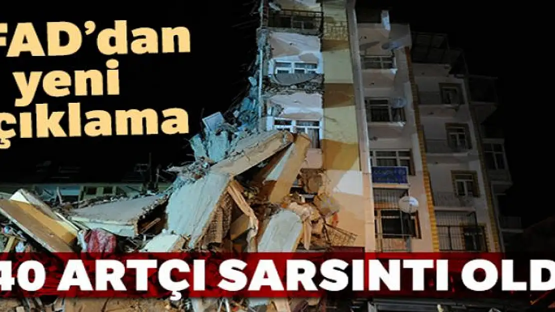 AFAD'dan yeni açıklama! 640 artçı sarsıntı oldu