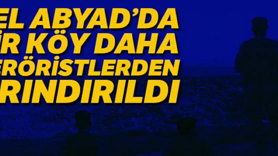 Tel Abyad'ın güneydoğusunda bir köy daha teröristlerden arındırıldı