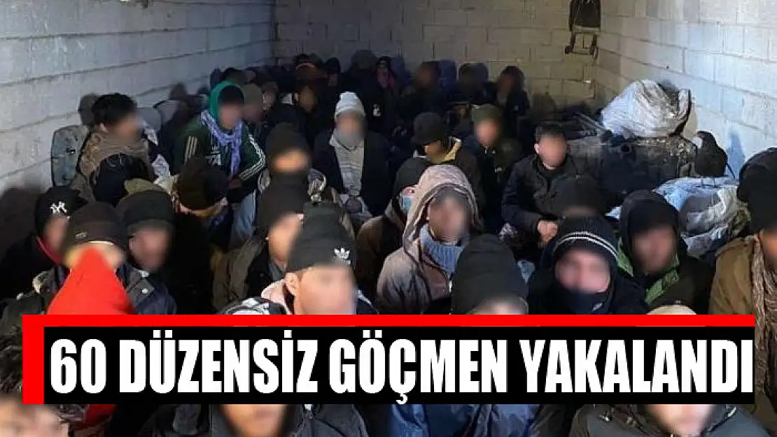 60 düzensiz göçmen yakalandı