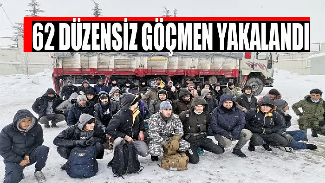 62 düzensiz göçmen yakalandı