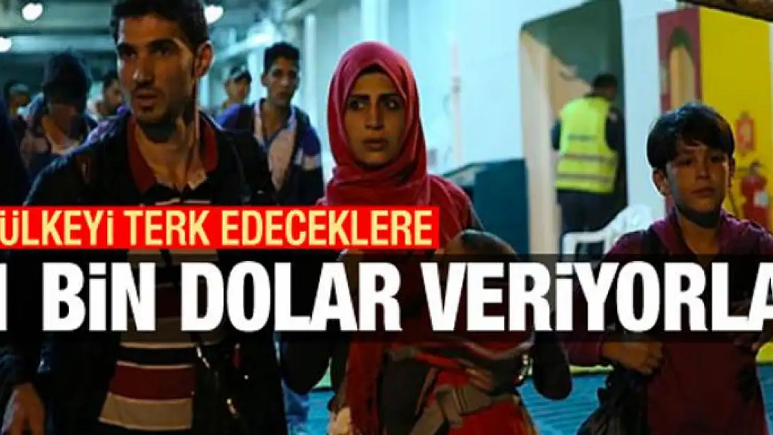 Ülkeyi terk edeceklere 21 bin dolar veriyorlar