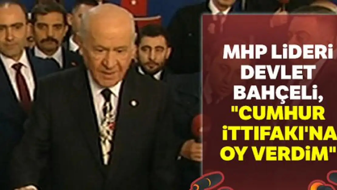 MHP lideri Devlet Bahçeli oyunu kullandı