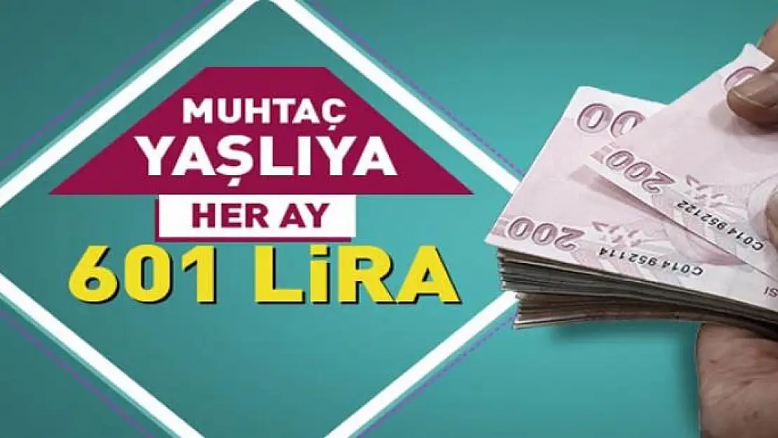 Muhtaç yaşlıya zamlı maaş