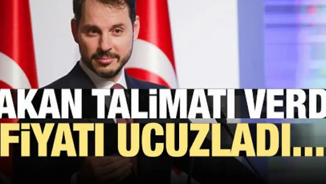 Bakan Albayrak talimatı verdi! Fiyatı ucuzladı