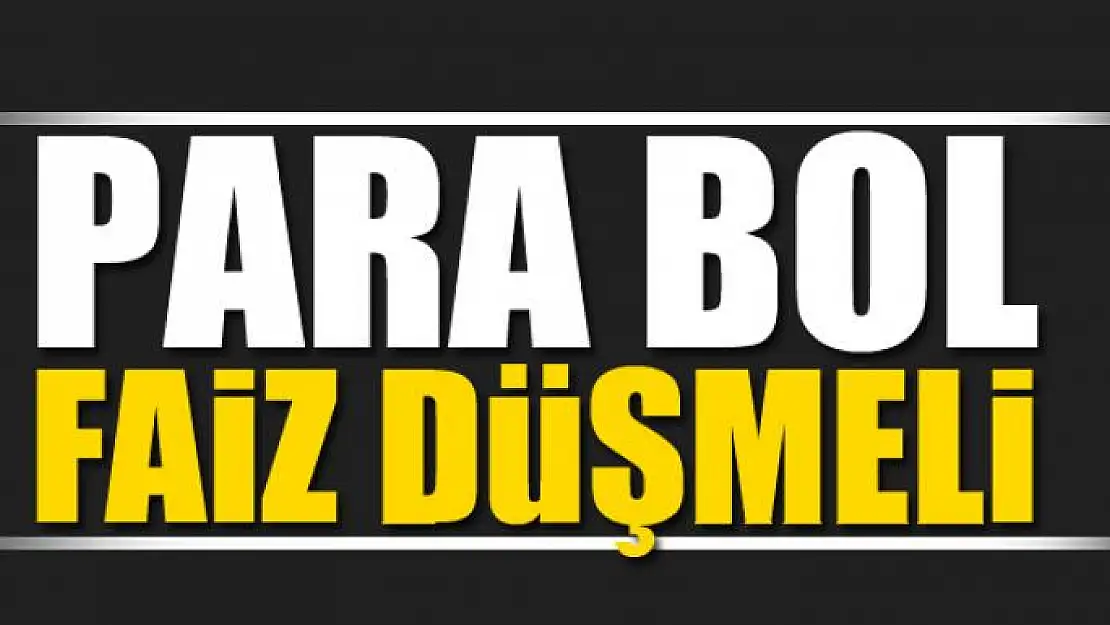 Para bol faiz düşmeli