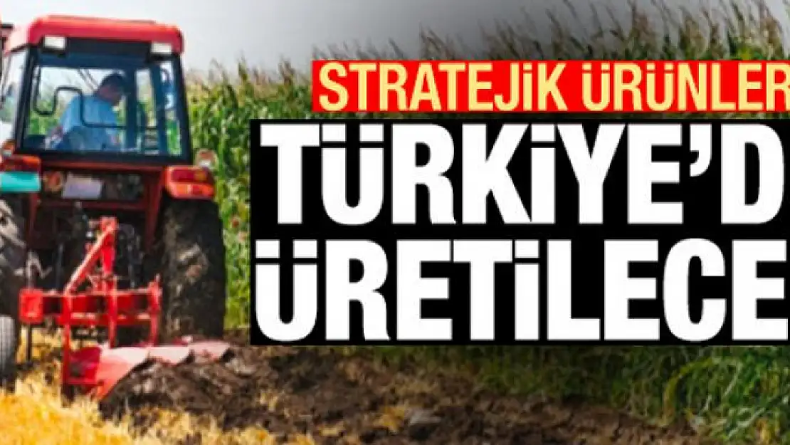 Stratejik ürünler Türkiye'de üretilecek