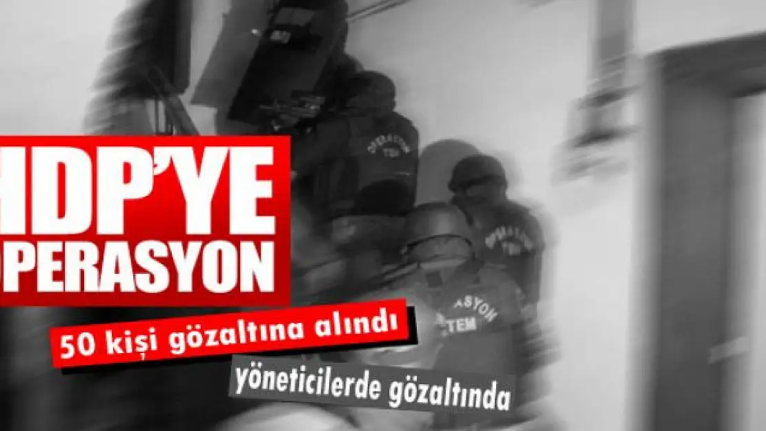 HDP'ye operasyon