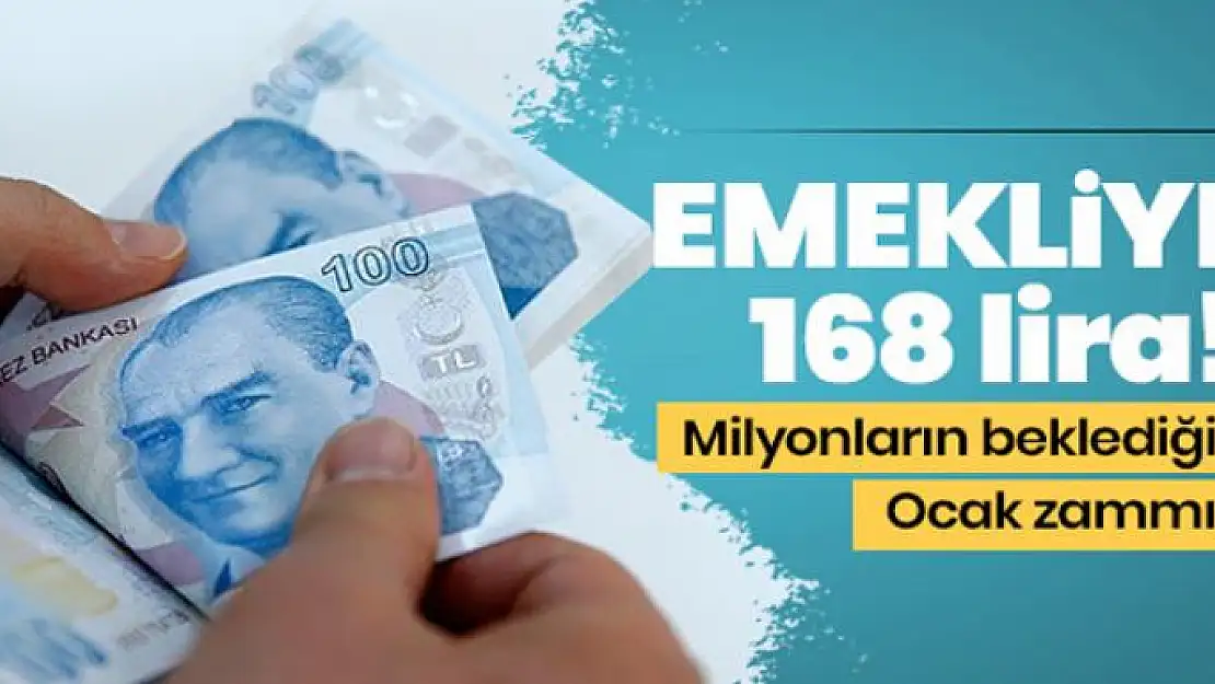 Emekliye en az 168 lira zam