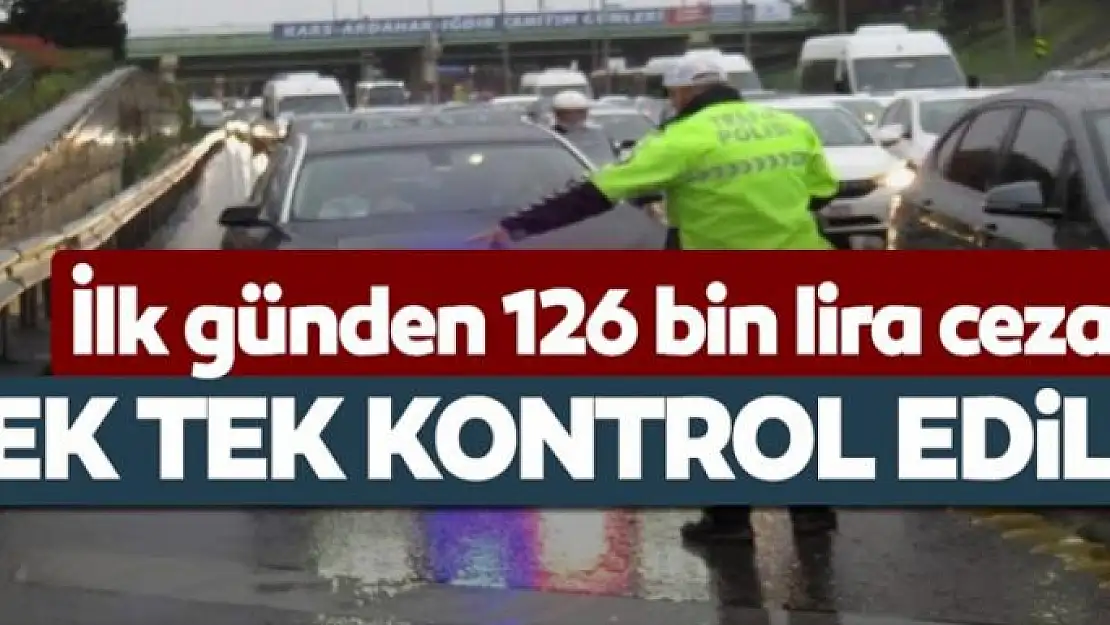 Çakara ilk gün 126 bin TL ceza