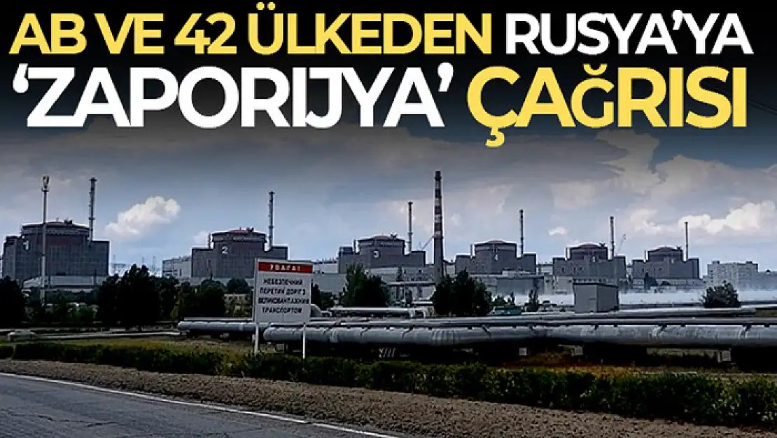 AB ve 42 ülkeden Rusya'ya Zaporijya Nükleer Santrali'nden çekilme çağrısı