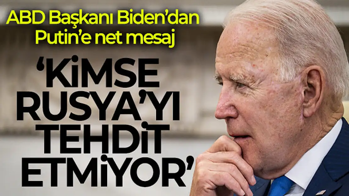 ABD Başkanı Biden: 'Hiç kimse Rusya'yı tehdit etmedi, Putin yine sorumsuzca açıklamalar yapıyor'