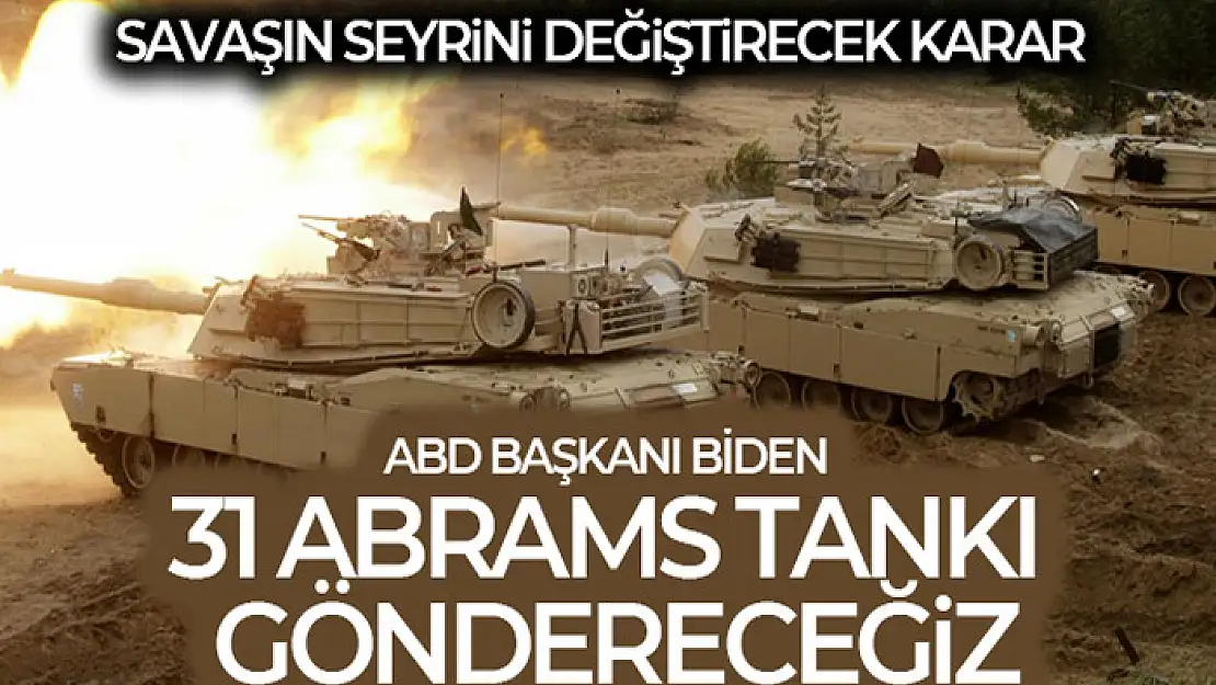 ABD, Ukrayna'ya 31 adet M1 Abrams tankı gönderecek