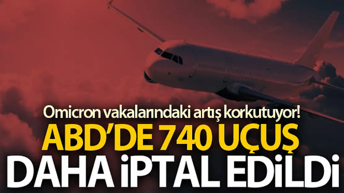 ABD'de yaklaşık 740 uçuş daha iptal edildi