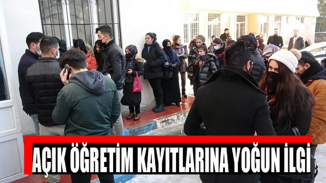 Açık öğretim kayıtlarına yoğun ilgi