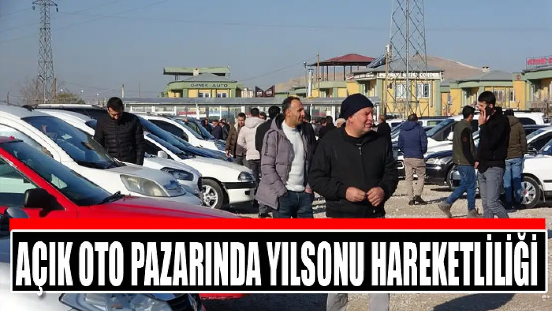 Açık oto pazarında yılsonu hareketliliği