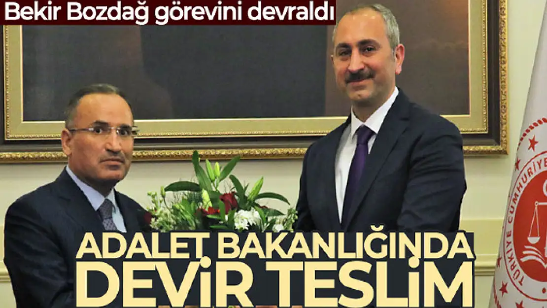 Adalet Bakanlığı'nda devir teslim gerçekleşti