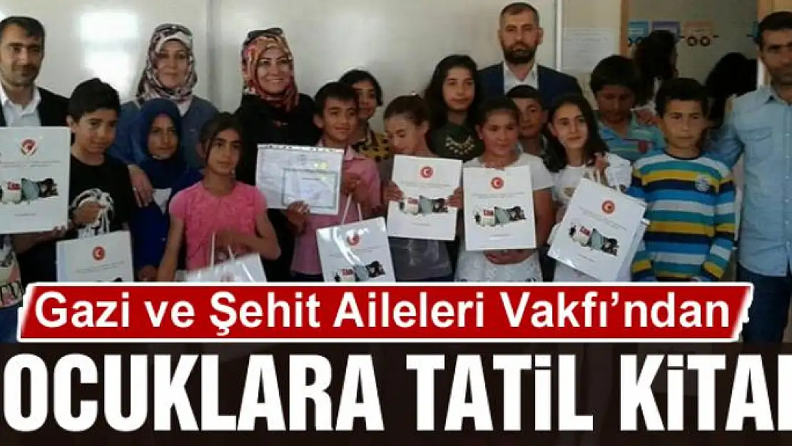 Gazi ve Şehit Aileleri Vakfı'ndan çocuklara tatil kitabı