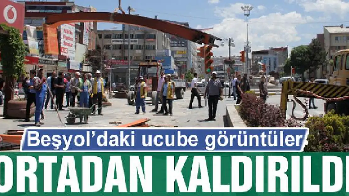 Beşyol'daki ucube görüntüler kaldırıldı